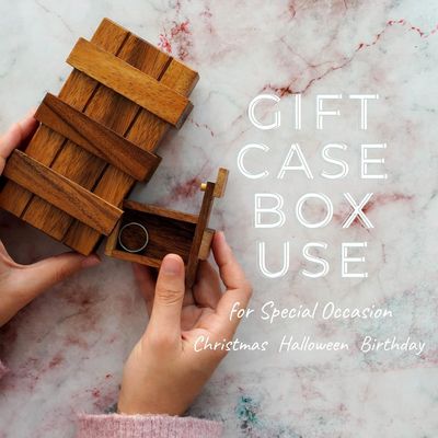 이중 마법 상자 뇌 티저 숨겨진 상자와 맞춤형 단단한 나무 상자