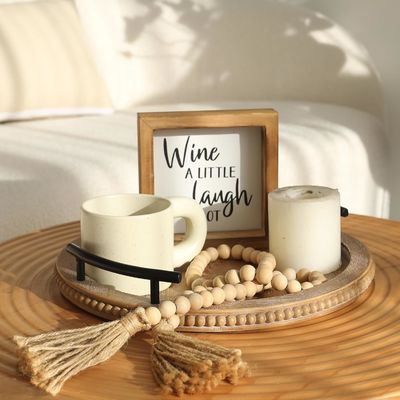 홈 레스토랑 바 호텔 웨딩 목재 평면 색상 접시 트레이 손잡이 장식