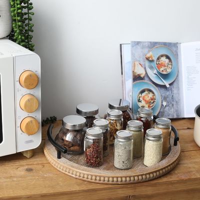 홈 레스토랑 바 호텔 웨딩 목재 평면 색상 접시 트레이 손잡이 장식