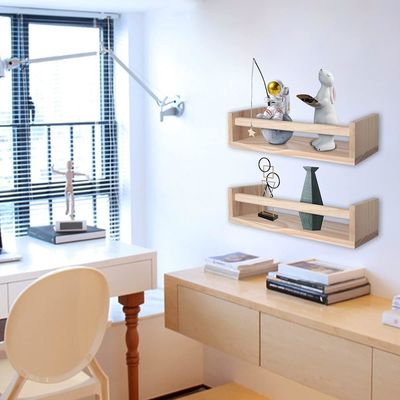 메일 포장 가정 장식 및 유치실 선반 2 천연 목재 부동 벽 책상