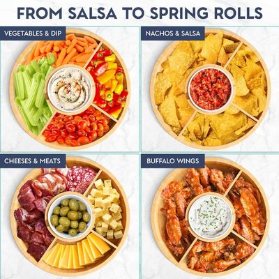 202407 세라믹 그릇과 함께 둥근 대나무 서비스 트레이 샘플 요금 무료 또는 반환