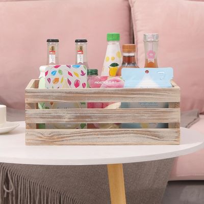 장식용 목재 저장 컨테이너 상자 세트 손잡이 13.25x9.5x5와 함께 3 상자5