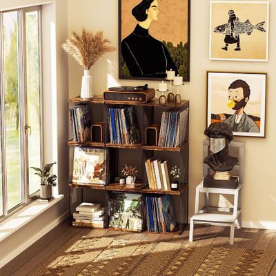 산업용 레코드 홀더 선반 현대 디자인 스타일의 비닐 레코드 저장 가구