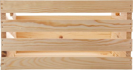 18 Lx12.5 Wx9.5 H 큰 시골 목재 크레이트 당신의 집에 맞춤형 갈색 또는 요청