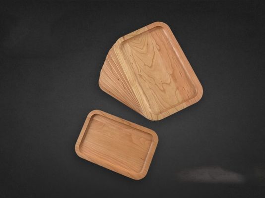 나무 평면 색상 맞춤 서비스 트레이 레이저 빈 6X9X0.75 가정 장식