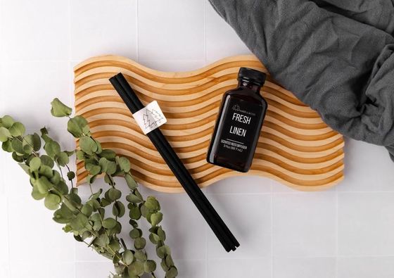 장식용 메이플 나무 파동 보드 디스플레이 서비스 트레이 현대 사용자 지정 보호 스타일