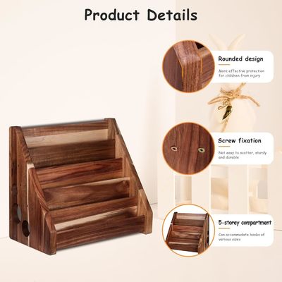 기능적 디자인 몬테소리 디스플레이 셸프 어린이 교실용 조각 된 나무 책상