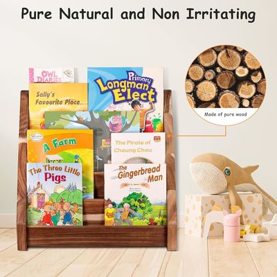 기능적 디자인 몬테소리 디스플레이 셸프 어린이 교실용 조각 된 나무 책상