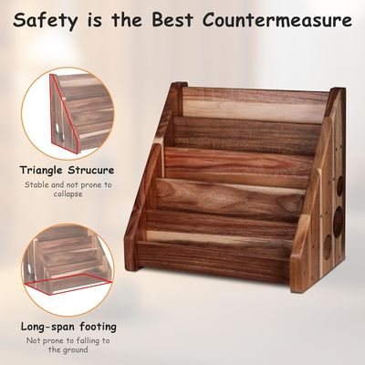 기능적 디자인 몬테소리 디스플레이 셸프 어린이 교실용 조각 된 나무 책상