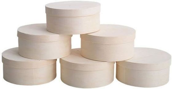 햄버거 케이크 트레이를 위한 둥근 상자 사용자 지정 로고 수용 가능한 비료화 수 있는 목재 용기