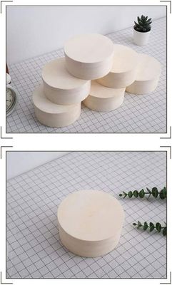 햄버거 케이크 트레이를 위한 둥근 상자 사용자 지정 로고 수용 가능한 비료화 수 있는 목재 용기