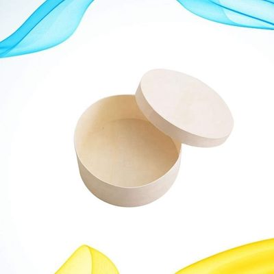 햄버거 케이크 트레이를 위한 둥근 상자 사용자 지정 로고 수용 가능한 비료화 수 있는 목재 용기