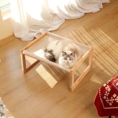 메일 포장 Y 목재 고양이 망원경 21 X 16.5 인치 고층 애완 동물 가구 나무 색상