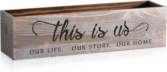 목재 직사각형 플랜터 박스 농촌 중심 조각 맞춤 로고 허용