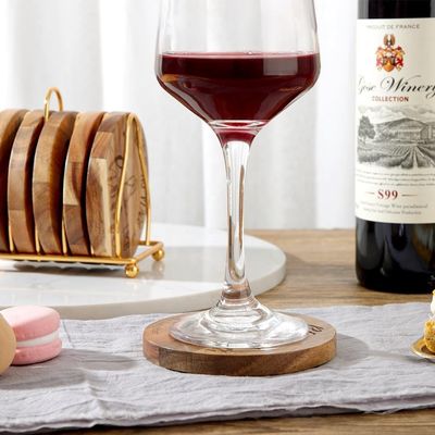 인쇄 주문 9cm 둥근 바 가정용 음료 코스터 목재 대나무 코스터