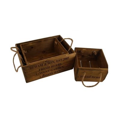 30*24.5*15cm 맞춤형 레이저 gravure와 함께 빈티지 미완성 소나무 나무 상자 상자