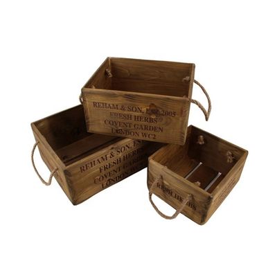 30*24.5*15cm 맞춤형 레이저 gravure와 함께 빈티지 미완성 소나무 나무 상자 상자