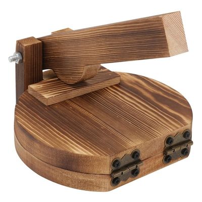 10 인치 아카시아 나무 토틸라 프레스 메이커 가공 멕시코 토틸레라 보증