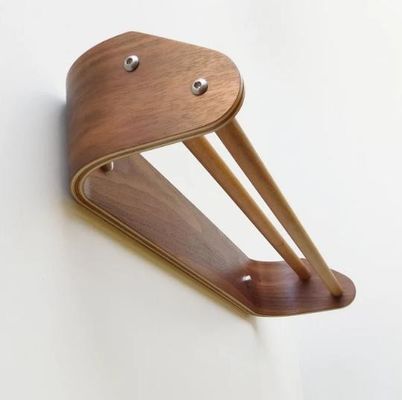 목재의 맞춤형 이중 수건 막대기 벽에 장착 된 욕실 수건 기기