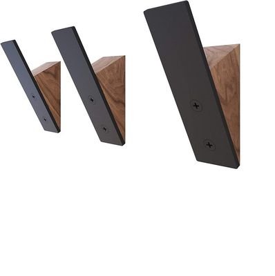 거실 가구 대량 장점 검은 호박 나무 검은 금속 모자 갈고리