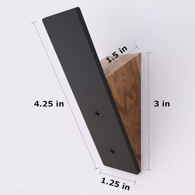 거실 가구 대량 장점 검은 호박 나무 검은 금속 모자 갈고리