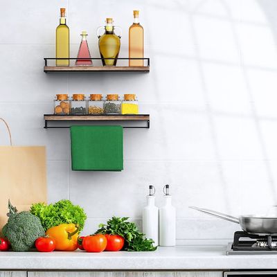 2개의 현대적인 서식용 떠있는 선반의 세트