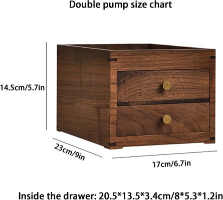 실크 스크린 인쇄 된 목재 데스크톱 저장 상자