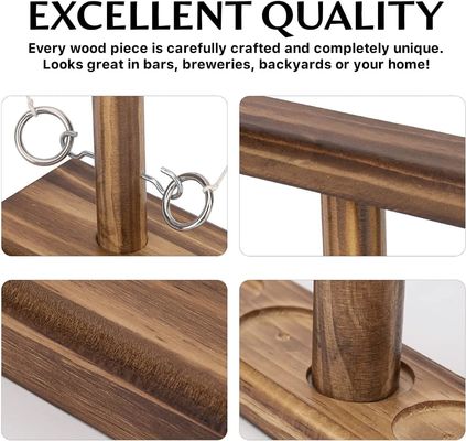 탄탄한 목재 반지 갈고리 던지기 게임