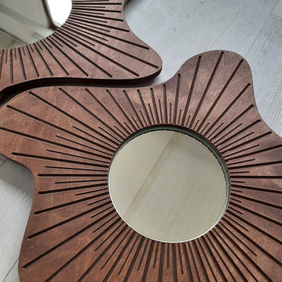 아름다운 가정 장식 벽 거울 세트 3 개의 식사실 및 입구 장식