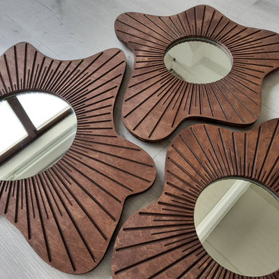 아름다운 가정 장식 벽 거울 세트 3 개의 식사실 및 입구 장식