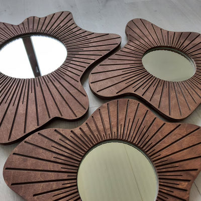 아름다운 가정 장식 벽 거울 세트 3 개의 식사실 및 입구 장식