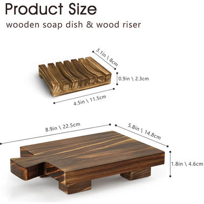 작은 목재 트레이 기판 서드 장식용 목재 리저에 대한 서드 부엌 비누 접시 홀더