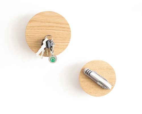 벽 오크 갈고리 로스틱 매치 목재 자기 키 홀더 로스틱 입구 조직기