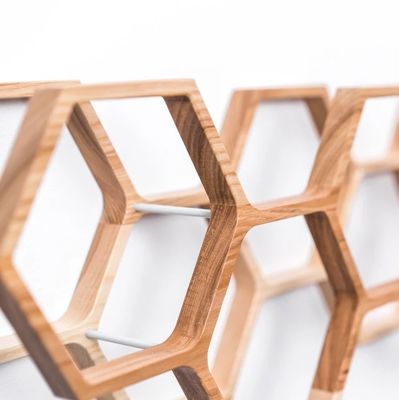 홈 가구 목재 꿀집 벽 장착 튜브 저장 장치와 함께 화장실 종이에 보관