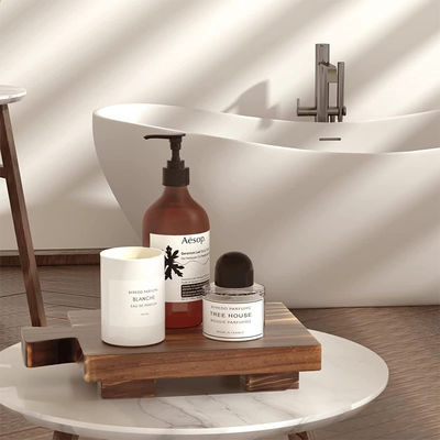 식물성 오일 재료 목재 기판 스탠드 디스플레이 트레이 사용자 정의 로고 허용