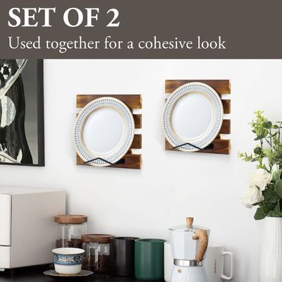 맞춤 크기의 촌락 화형 단단한 나무와 검은 금속 철 벽에 장착 된 판 디스플레이 랙