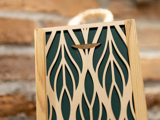 연휴 기념식 결혼식 개인화 된 인쇄가 있는 직사각형 목포 와인 상자