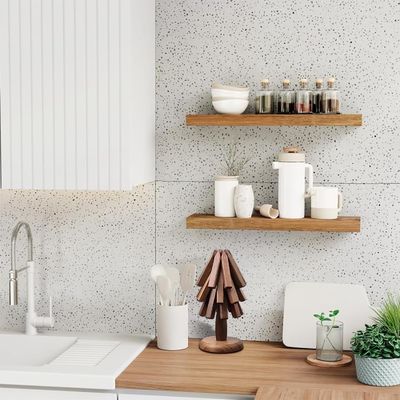 맞춤형 로고 가락 하얀 나무 호두 트리베트 세트