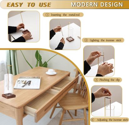 유리 재채기 반 재채기 연소 장치와 함께 환경적 목재 향신료 보관 장치