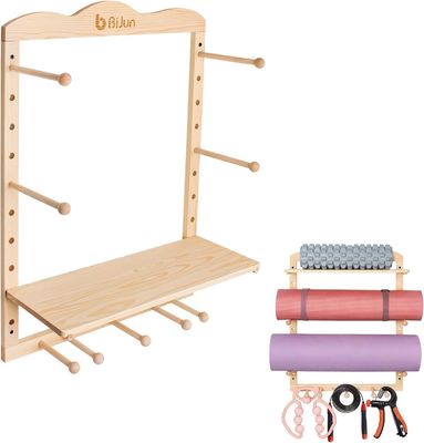 주방 저장 래크 요가 매트 홀더 벽 마운트 사용자 정의 크기의 체육관 조직