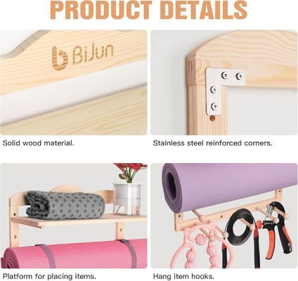 주방 저장 래크 요가 매트 홀더 벽 마운트 사용자 정의 크기의 체육관 조직