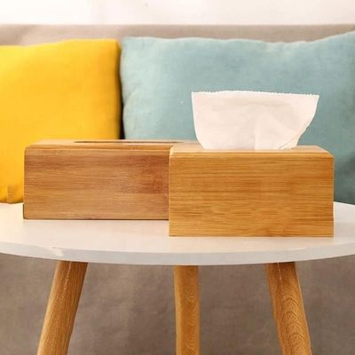 티 레스토랑에서 목재를 보관하기 위한 실크 스크린 인쇄된 티슈 박스 홀더