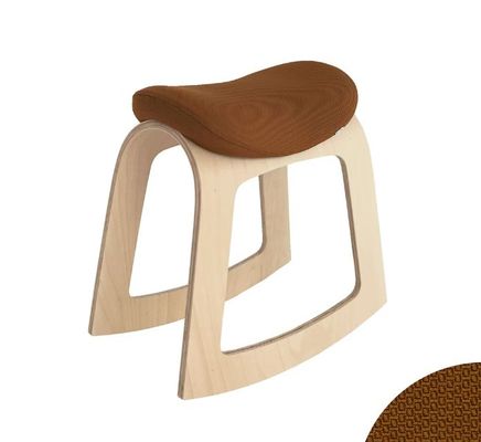 인쇄 홈 오피스 현대 목재 구조의 에르고노믹 Saddle Stool