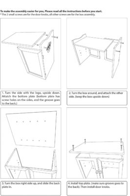 커팅 보드와 함께 주문 다기능 목재 빵 상자