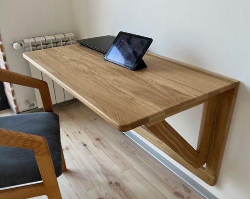 202407 오크 벽 책상 접기 작업 책상 집 사무실 사무실 건물 인쇄 화상