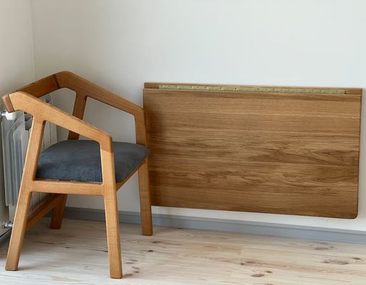 202407 오크 벽 책상 접기 작업 책상 집 사무실 사무실 건물 인쇄 화상