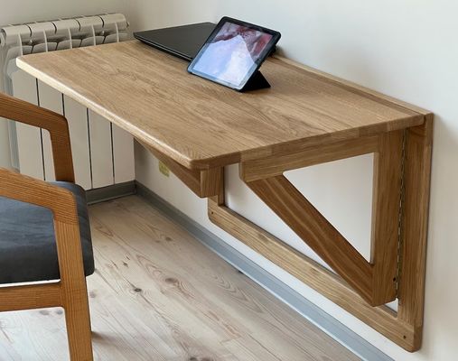 202407 오크 벽 책상 접기 작업 책상 집 사무실 사무실 건물 인쇄 화상