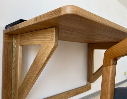 202407 오크 벽 책상 접기 작업 책상 집 사무실 사무실 건물 인쇄 화상