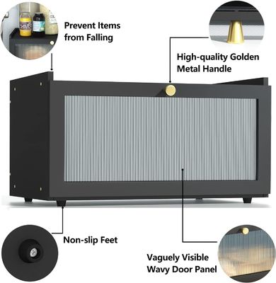 선물 패키지 2층 대형 현대 Bambu 검은 빵 상자 나무 빵 보관 상자 창문