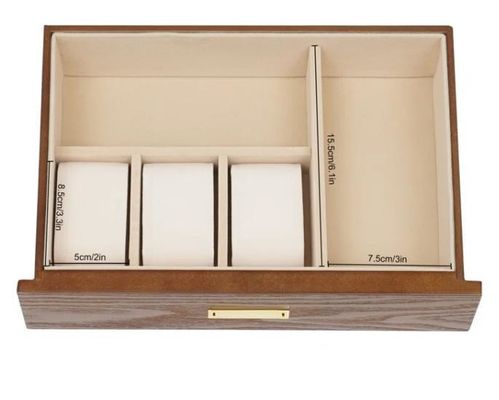 3층 수작업 크리스탈 잠금 보석 조직기 귀걸이 반지 목걸이 시계